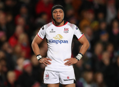 Lealiifano captains Ulster tomorrow evening.