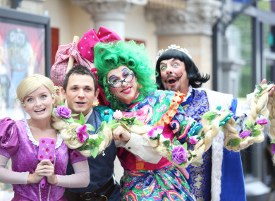 Stars of Rapunzel, this year's panto at the Gaiety Theatre in Dublin.