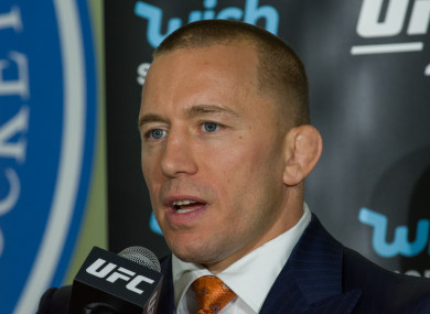 UFC middleweight champion Georges St-Pierre.