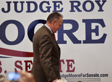 Roy Moore suffered a narrow loss in a State where Trump swept to victory last year.