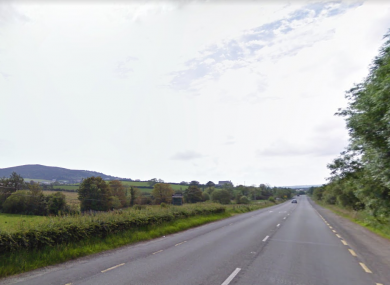 The area near where the crash took place, near Burnfoot.