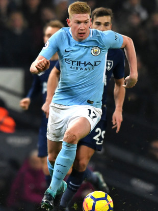 De Bruyne was sublime again yesterday.