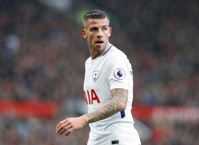 Tottenham defender Toby Alderweireld.