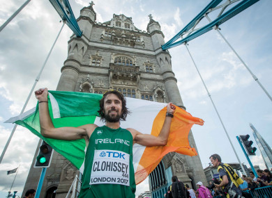 Mick Clohisey after finishing 22nd at the World Championships.