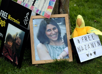 A photo of Nazanin Zaghari-Ratcliffe, the British-Iranian mother who is imprisoned in Tehran.