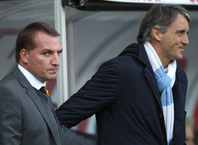 Brendan Rodgers and Roberto Mancini have met before.