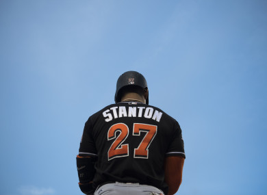 Stanton: the reigning National League MVP.