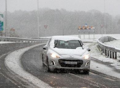 There are still snowy conditions in some areas this morning.