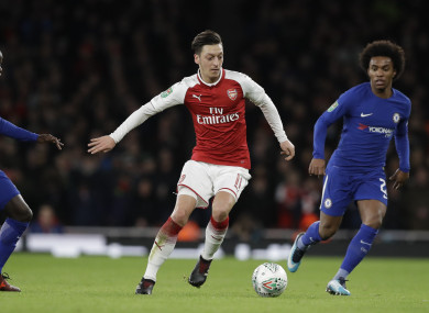 Ozil was expected to leave in the summer.