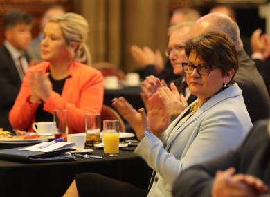 DUP leader Arlene Foster and Sinn Féin's NI leader Michelle O'Neill.
