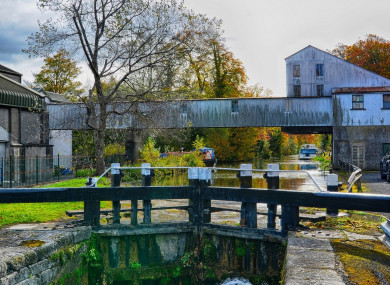 The former Odlums mill, towards Sallins on the canal