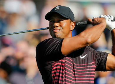 Tiger Woods in action at Torrey Pines.