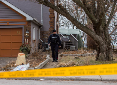 The back garden where the remains of three additional victims were located.