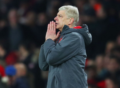 Wenger has been in charge at the Gunners since 1996.