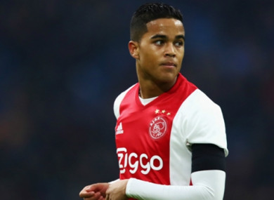 Teenage starlet Justin Kluivert has caught the eye playing for Ajax.