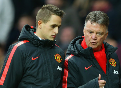 Adnan Januzaj struggled to make an impact under Louis van Gaal at Man United.