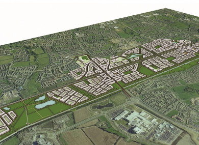 The proposed layout of Clonburris.
