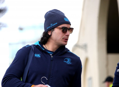 Lowe arriving at the RDS before his man of the match performance against Scarlets on Saturday.