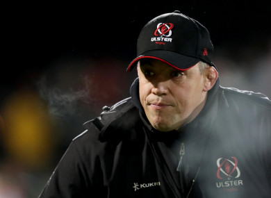 Ulster Interim Head Coach Jono Gibbes.