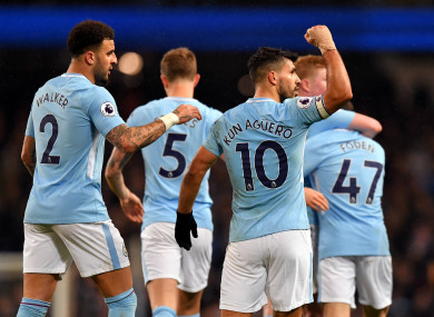 Aguero brought his Premier League tally for the season to 21.