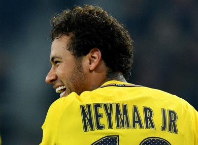 PSG star Neymar (file pic).