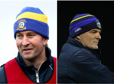 Tipperary hurling boss Michael Ryan and football manager Liam Kearns.