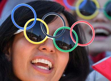 A volunteer at the Alpensia Olympic Park in Pyeongchang.