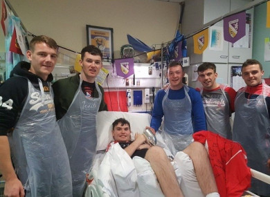 St Mogue's Fethard players with Rory Whelan.