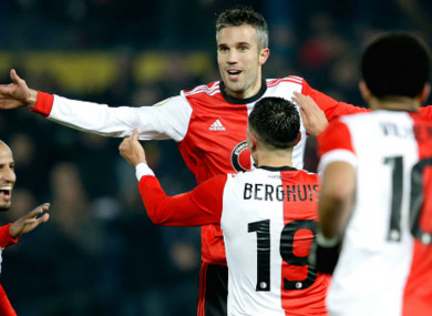 Feyenoord forward Robin van Persie.
