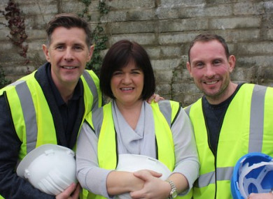 Dermot Bannon (left) on the set of a Room to Improve episode