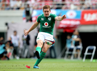 Paddy Jackson in action for Ireland.