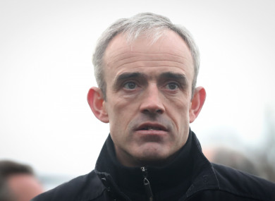 Ruby Walsh was back in action today.