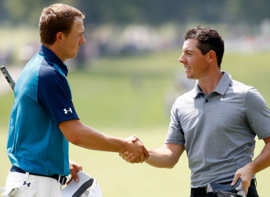 Jordan Spieth and Rory McIlroy