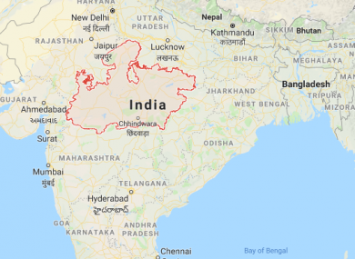 The incident occurred in the central Madhya Pradesh state late last night.