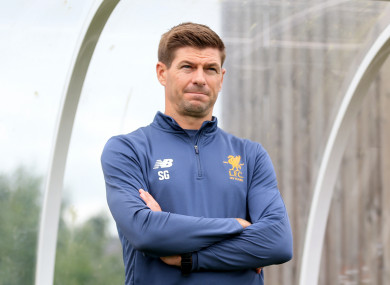 Gerrard is currently managing Liverpool's U18s.