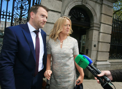 Mark Molloy and Roisin Molloy, parents of baby Mark