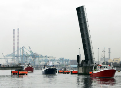 The drugs were found on a truck coming into Dublin Port.