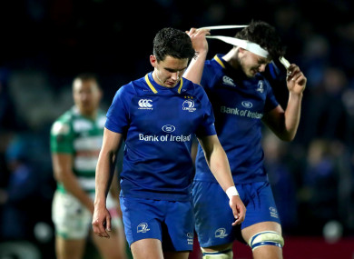Joey Carbery didn't have the evening he would have liked at out-half.