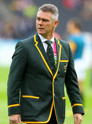 Heyneke Meyer was in charge of South Africa at the 2015 Rugby World Cup.