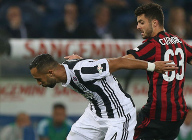 Medhi Benatia in action in the Coppa Italia final