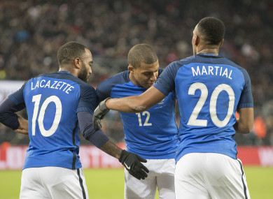 Only Mbappe has made the World Cup squad from this trio.