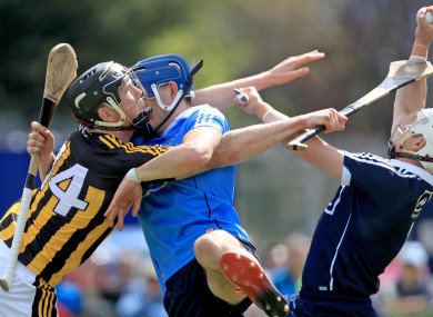 Kilkenny's Walter Walsh with Eoghan O'Connell and Alan Nolan of Dublin.