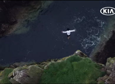 A screengrab from the advertisement.