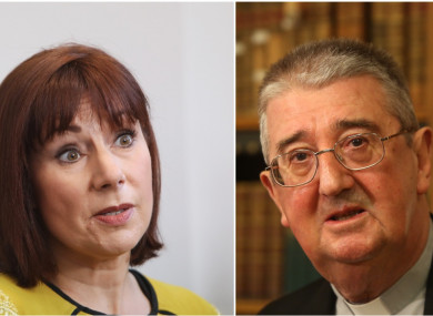 Culture Minister Josepha Madigan and Archbishop of Dublin Diarmuid Martin