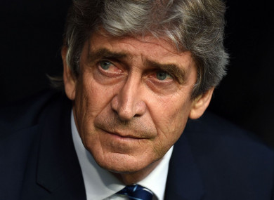 Manuel Pellegrini (file pic).