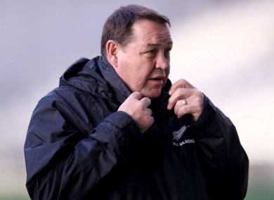 New Zealand head coach Steve Hansen.
