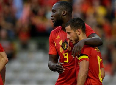 Belgium pair Romelu Lukaku and Eden Hazard