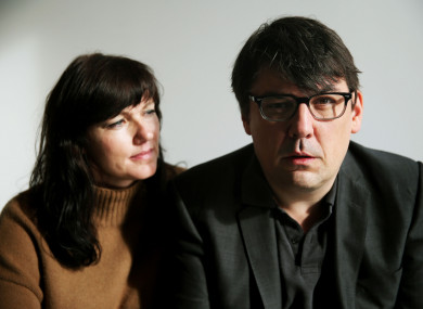 Graham Linehan and his wife Helen