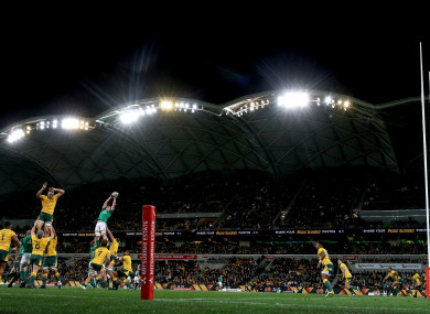 Ireland beat the Wallabies in Melbourne on Saturday morning.