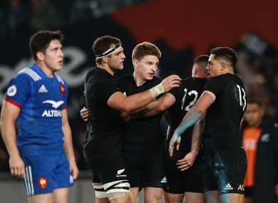 The All Blacks won last week's first Test.